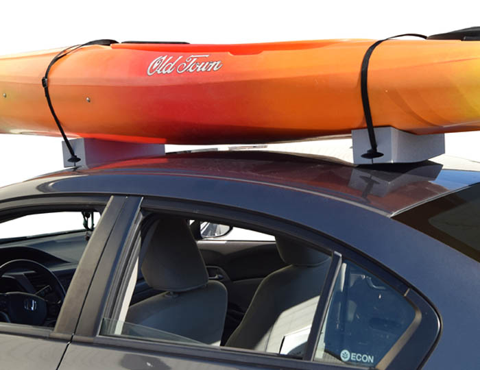 Deluxe Kayak Carrier with TieDowns Foam Block Style 18" Long